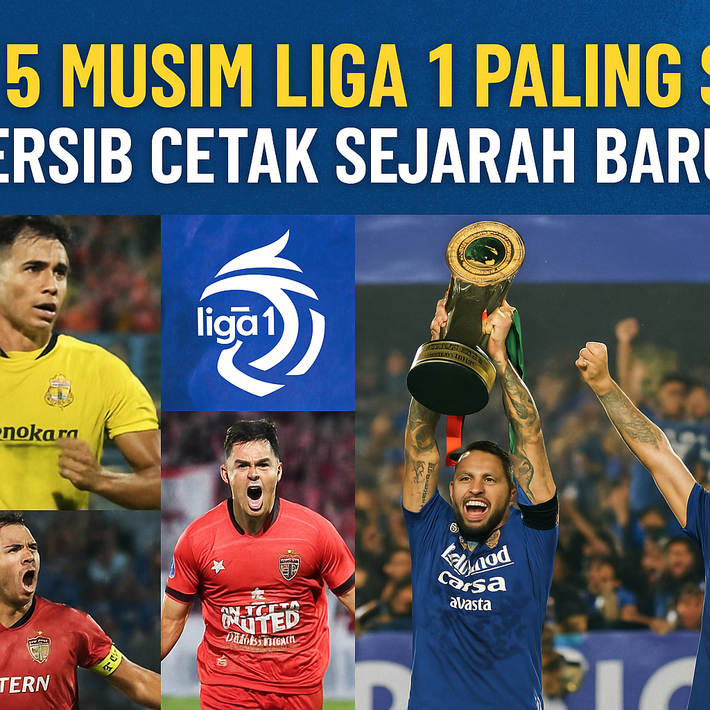 Persib Bandung angkat trofi Liga 1 musim 2025 di depan ribuan Bobotoh