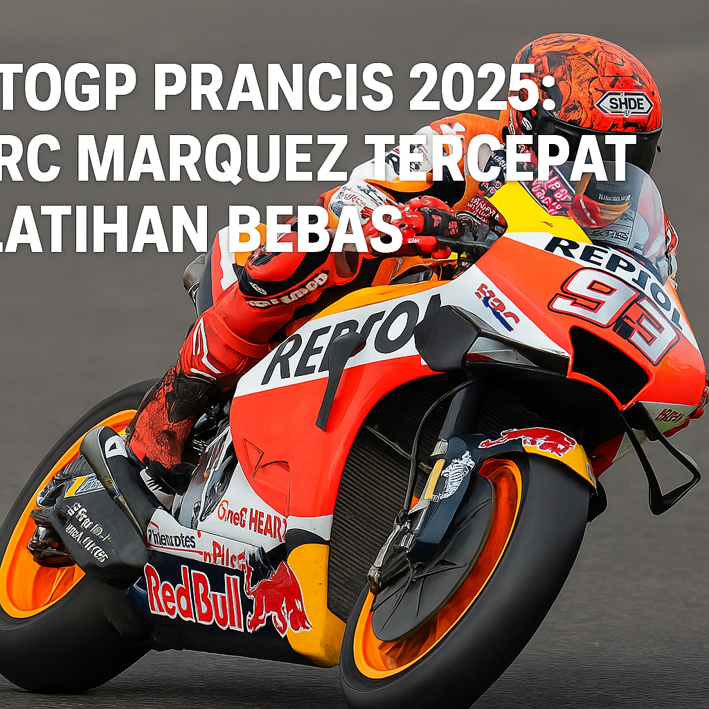 MotoGP Prancis 2025: Marc Marquez Tercepat di Latihan Bebas